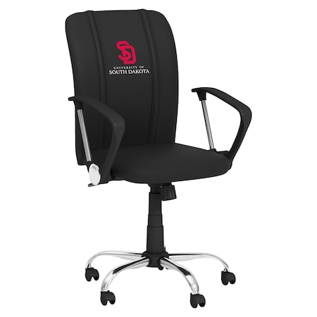 Curve Task Chair With South Dakota Coyotes Logo